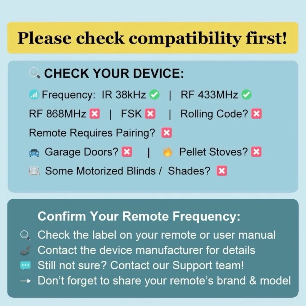 Black IR and RF Appliance Controller